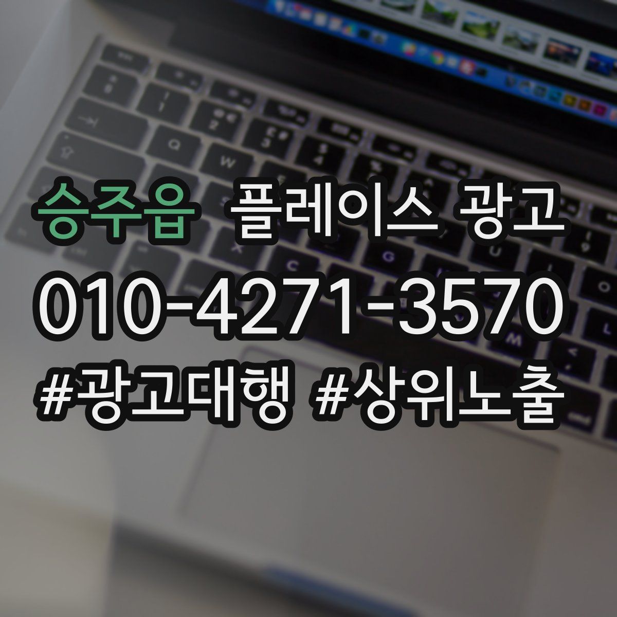 승주읍 플레이스 광고