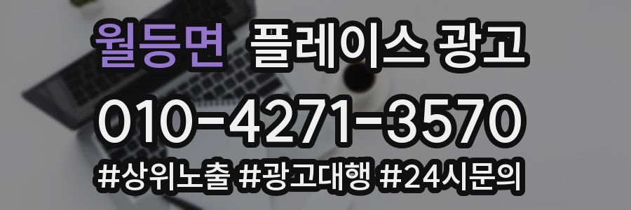 월등면 플레이스 광고