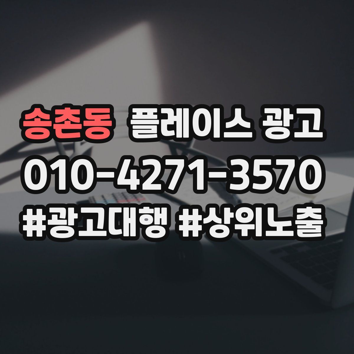 송촌동 플레이스 광고