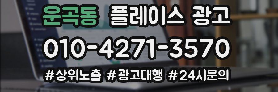 운곡동 플레이스 광고