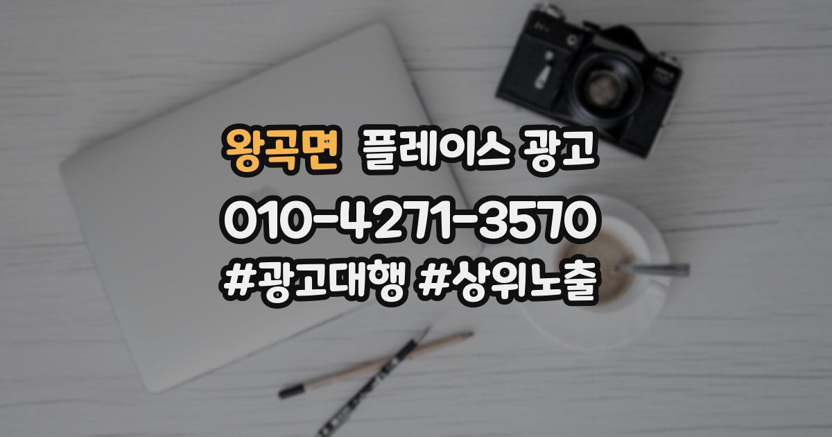 왕곡면 플레이스 광고