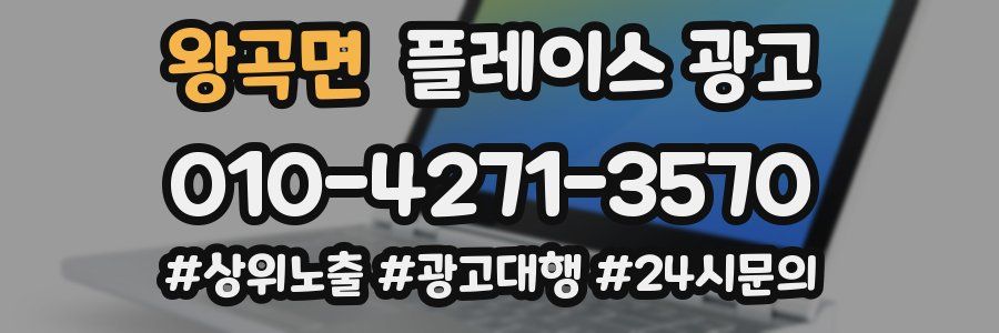 왕곡면 플레이스 광고