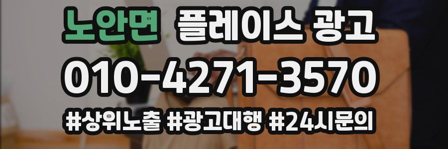 노안면 플레이스 광고