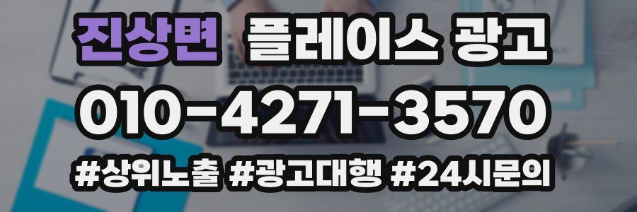 진상면 플레이스 광고