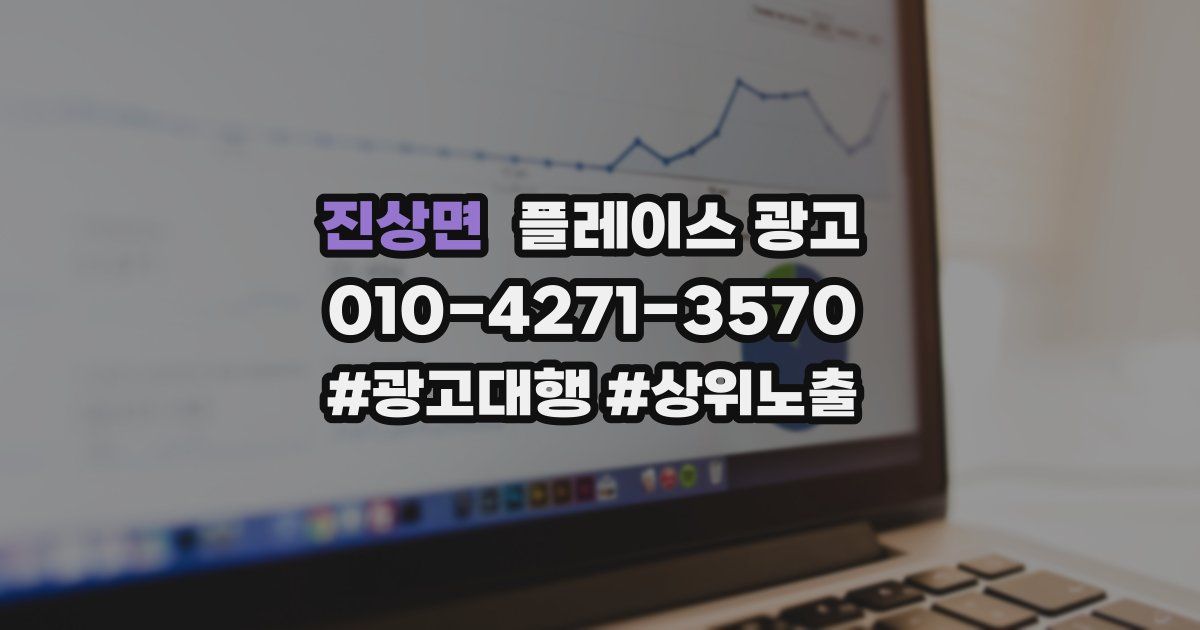 진상면 플레이스 광고