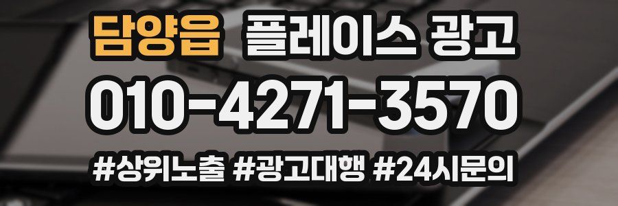 담양읍 플레이스 광고