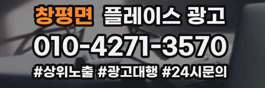 창평면 플레이스 광고