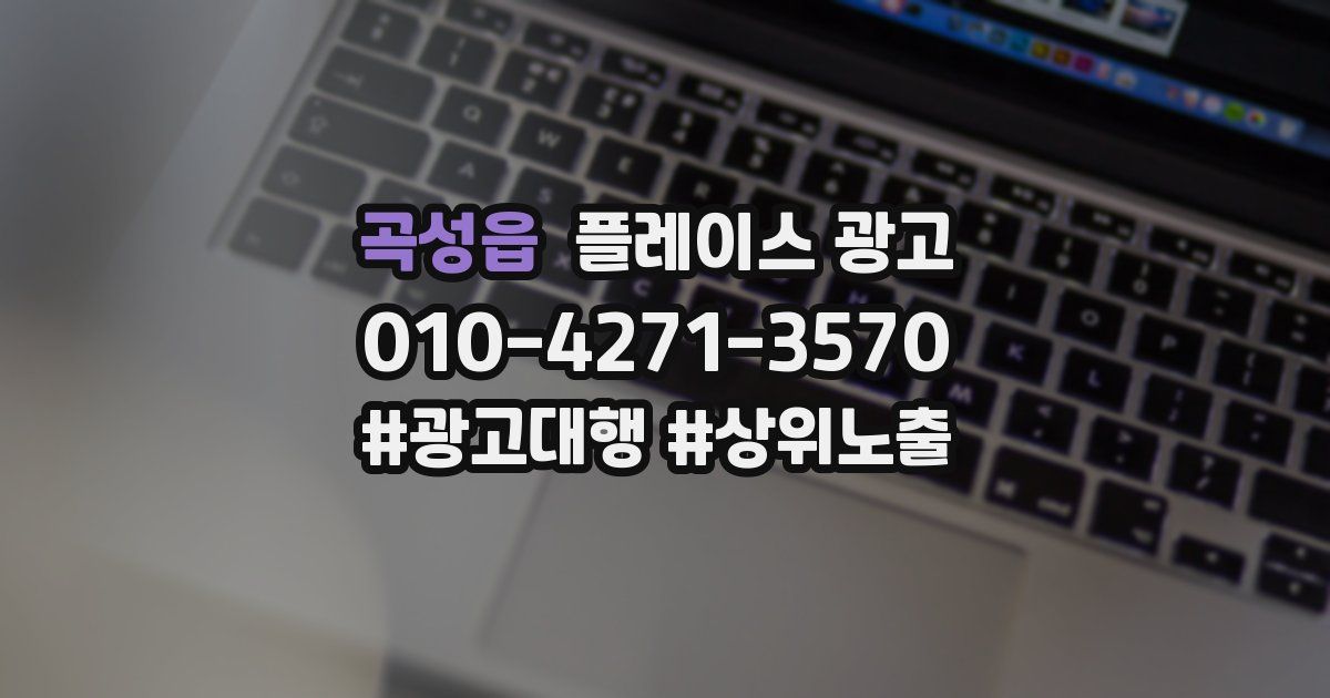 곡성읍 플레이스 광고