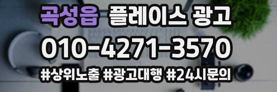 곡성읍 플레이스 광고