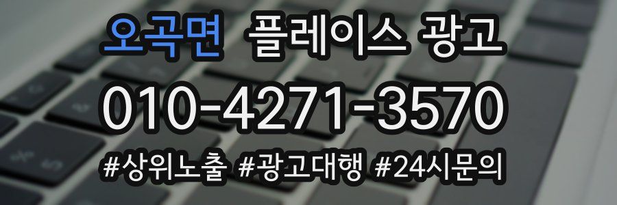 오곡면 플레이스 광고