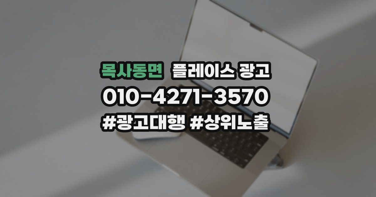 목사동면 플레이스 광고