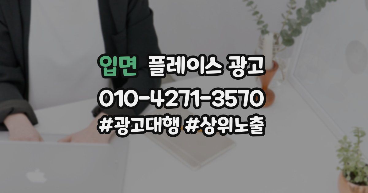 입면 플레이스 광고