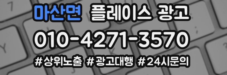마산면 플레이스 광고