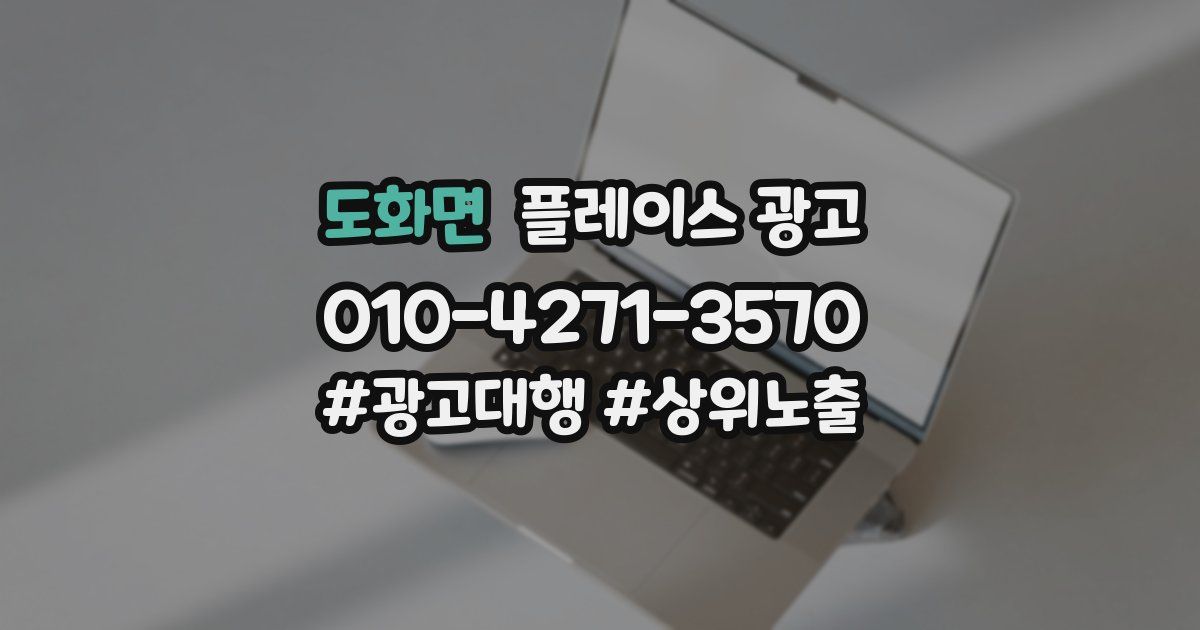 도화면 플레이스 광고