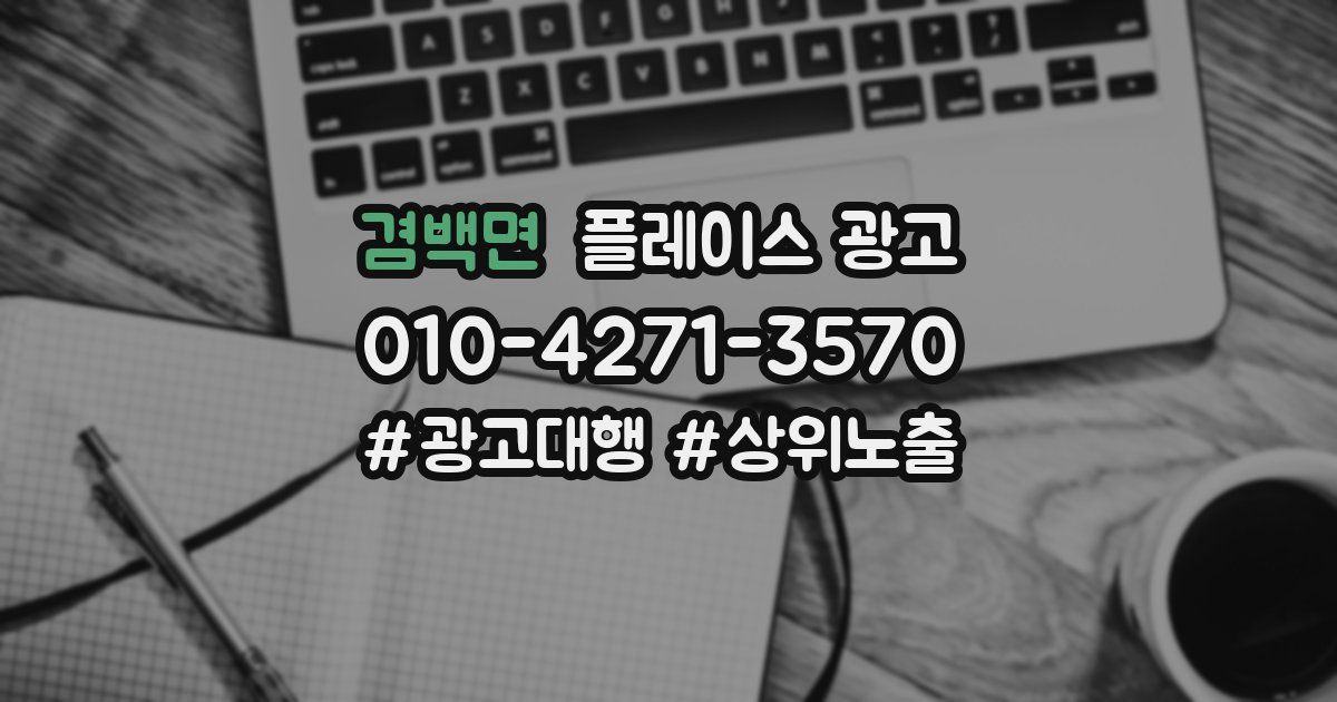 겸백면 플레이스 광고