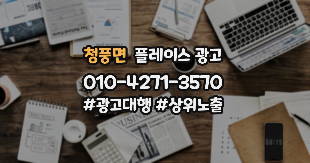 청풍면 플레이스 광고