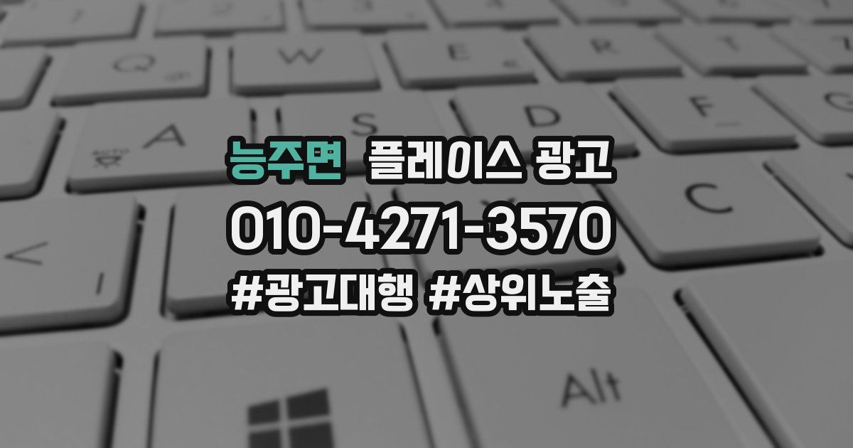 능주면 플레이스 광고