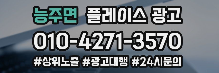 능주면 플레이스 광고
