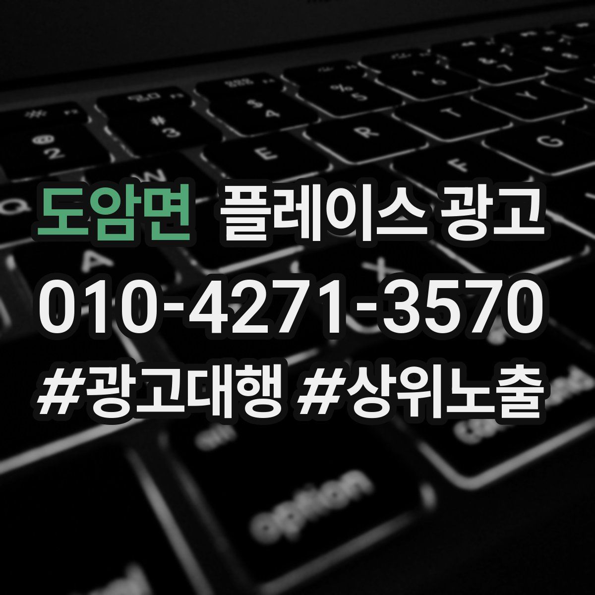 도암면 플레이스 광고