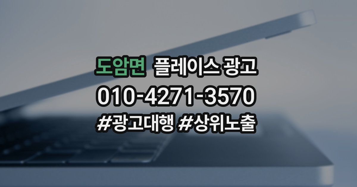 도암면 플레이스 광고