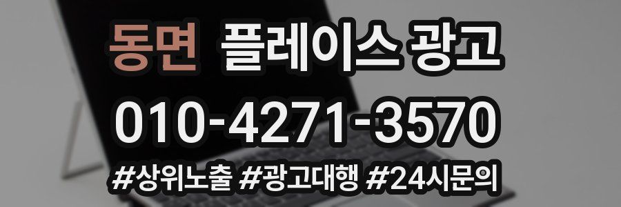동면 플레이스 광고