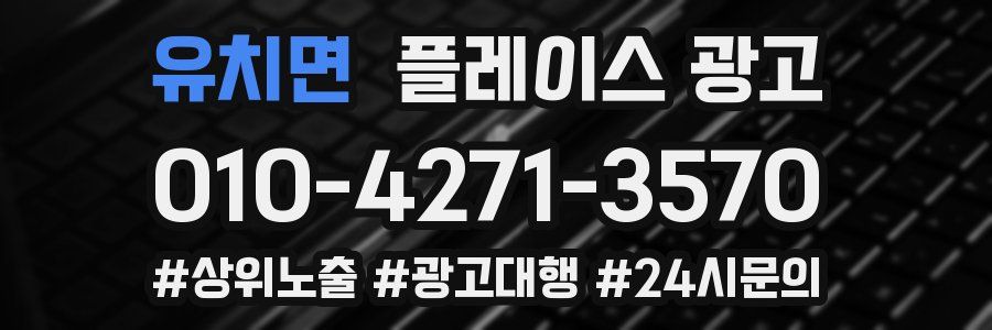 유치면 플레이스 광고