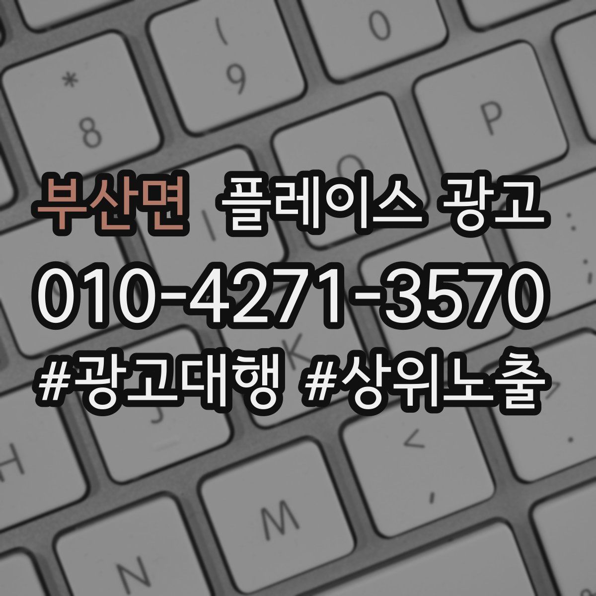 부산면 플레이스 광고