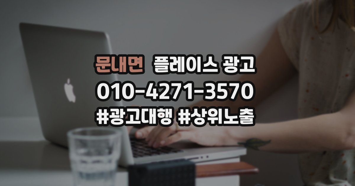 문내면 플레이스 광고