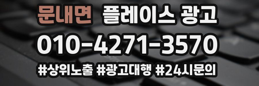 문내면 플레이스 광고