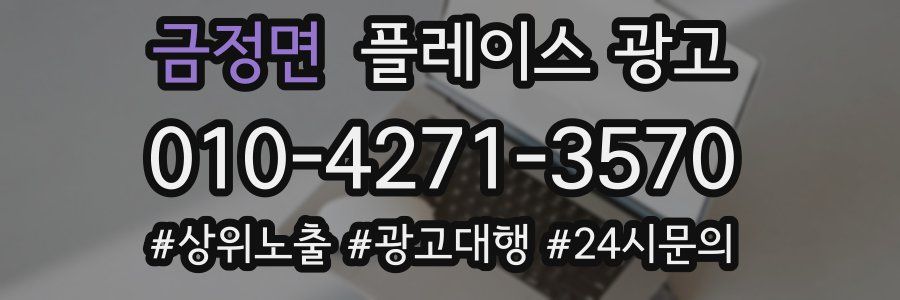 금정면 플레이스 광고