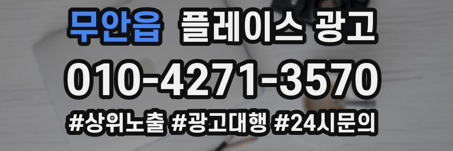 무안읍 플레이스 광고