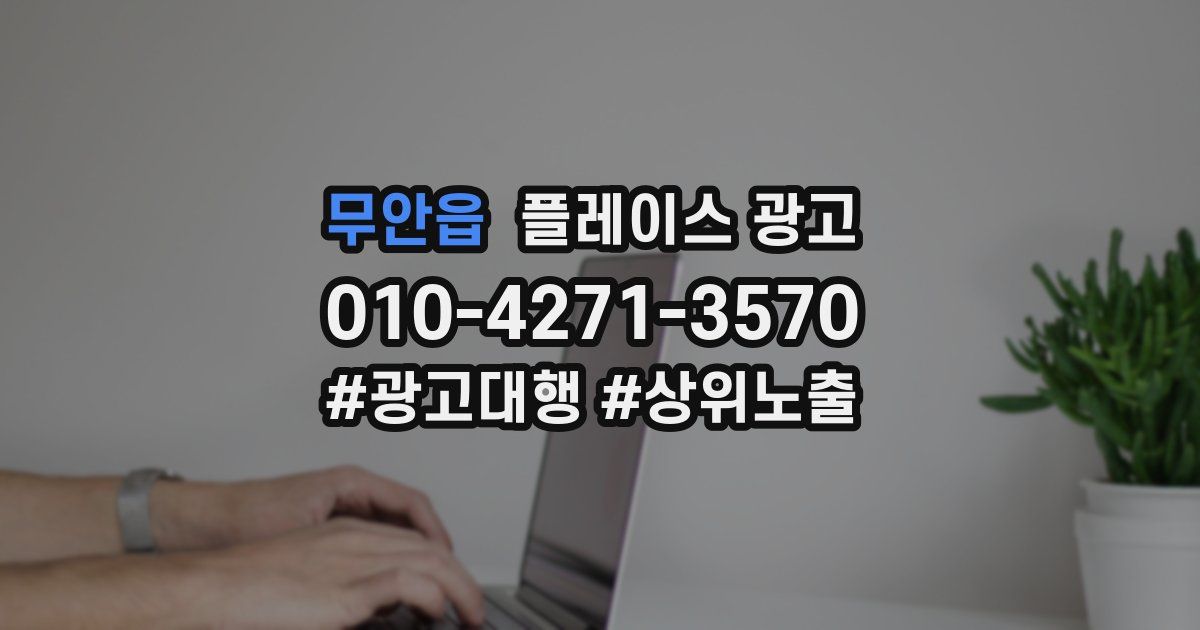 무안읍 플레이스 광고