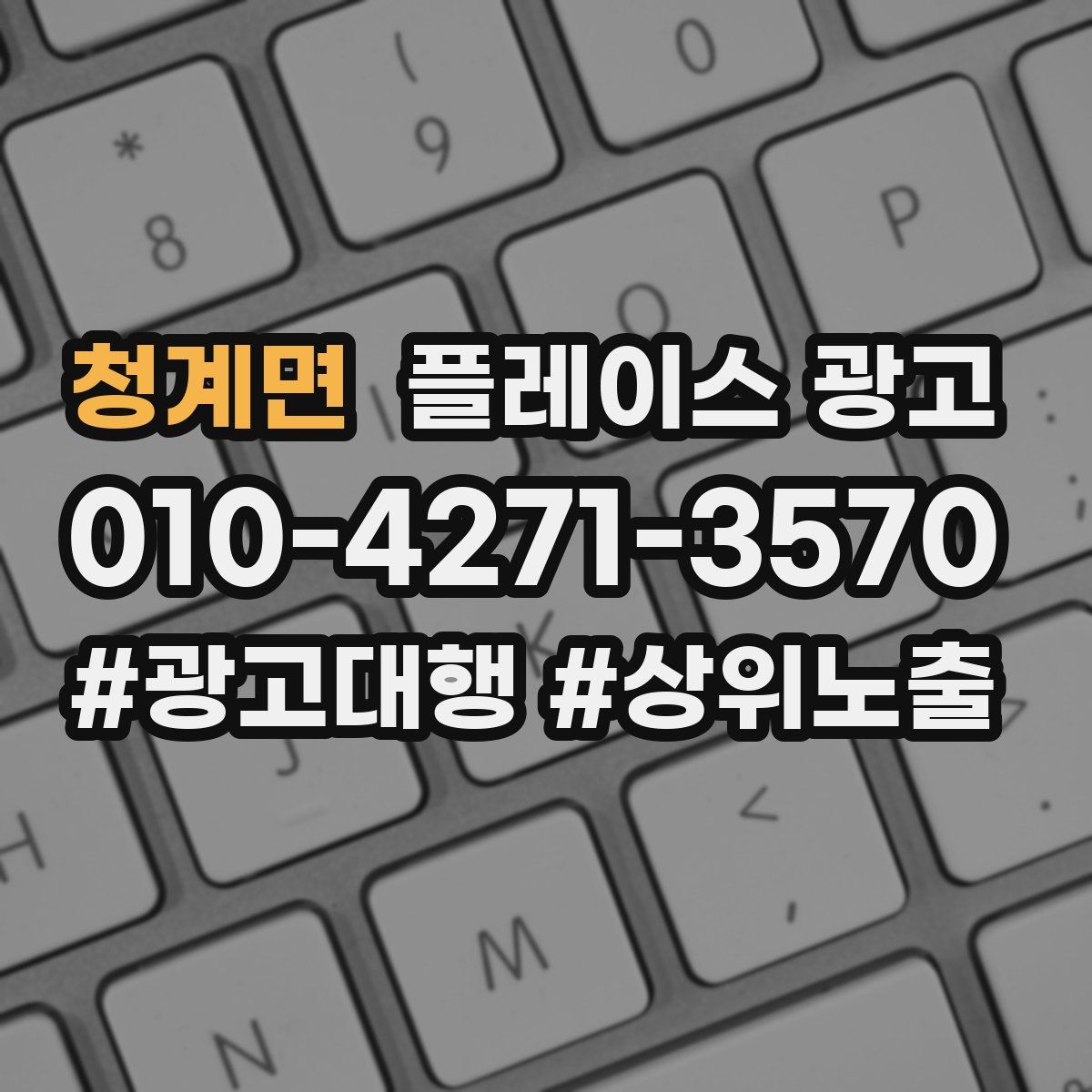 청계면 플레이스 광고