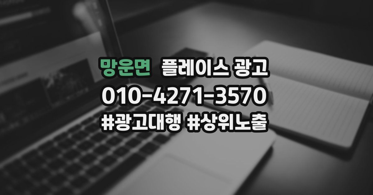 망운면 플레이스 광고