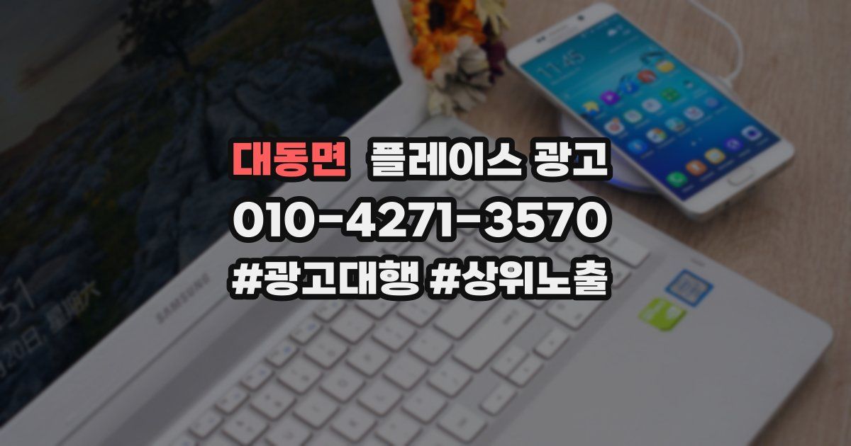 대동면 플레이스 광고