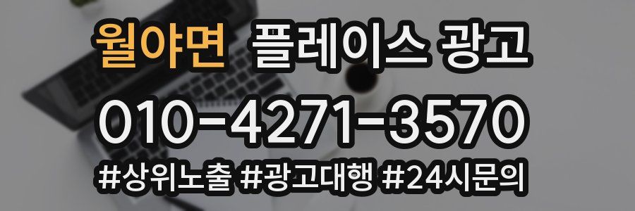 월야면 플레이스 광고