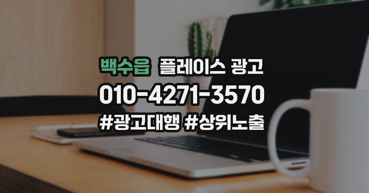 백수읍 플레이스 광고