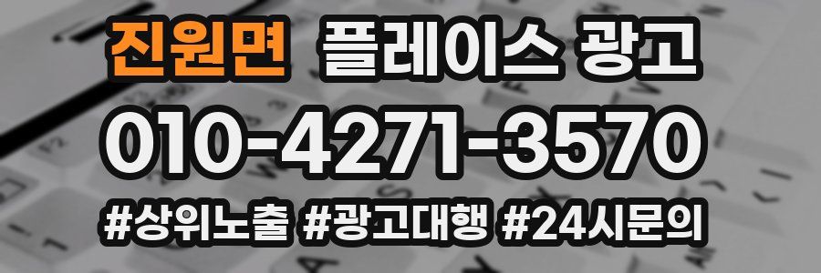 진원면 플레이스 광고