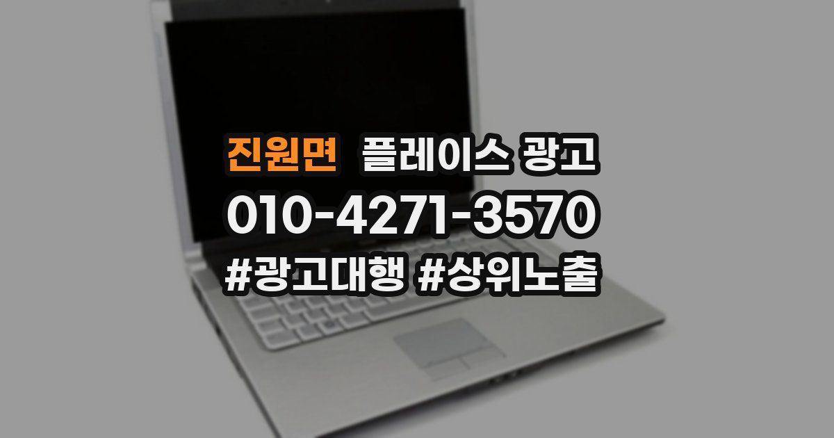 진원면 플레이스 광고
