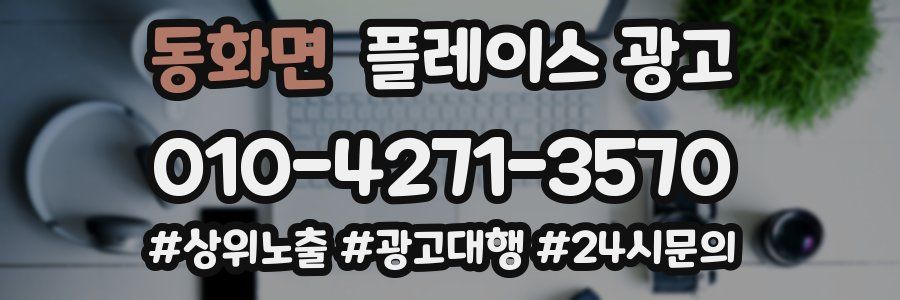 동화면 플레이스 광고