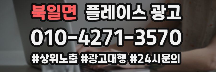 북일면 플레이스 광고