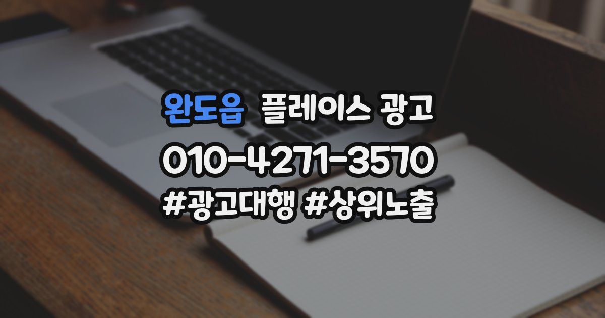 완도읍 플레이스 광고