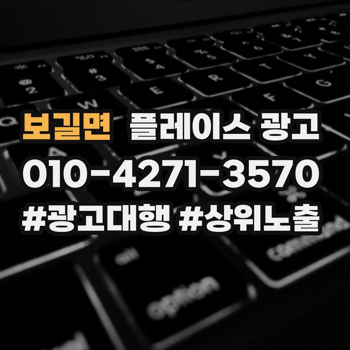 보길면 플레이스 광고