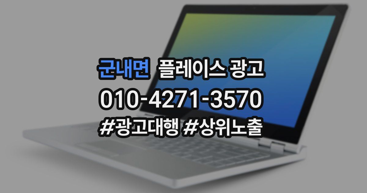 군내면 플레이스 광고