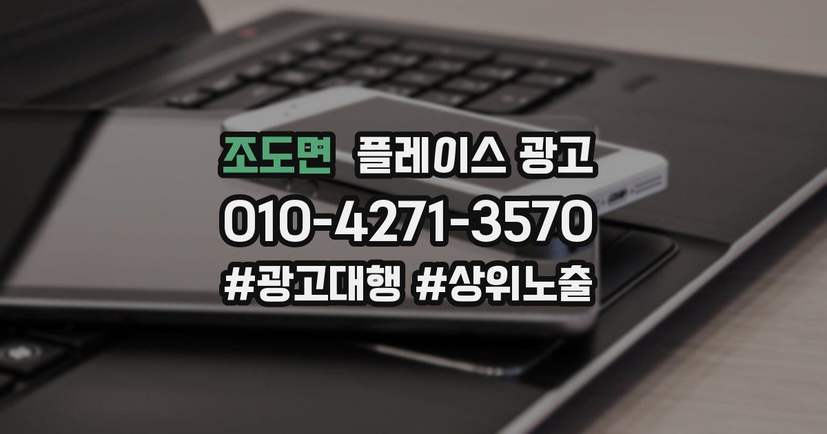 조도면 플레이스 광고
