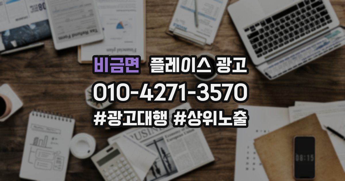 비금면 플레이스 광고