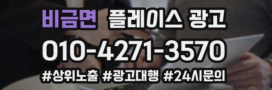 비금면 플레이스 광고