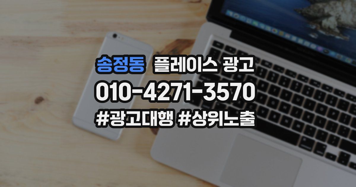 송정동 플레이스 광고