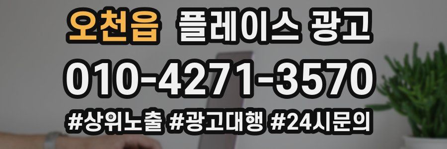 오천읍 플레이스 광고