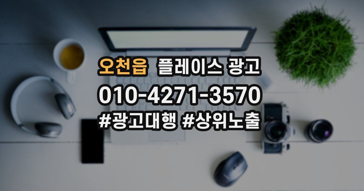 오천읍 플레이스 광고